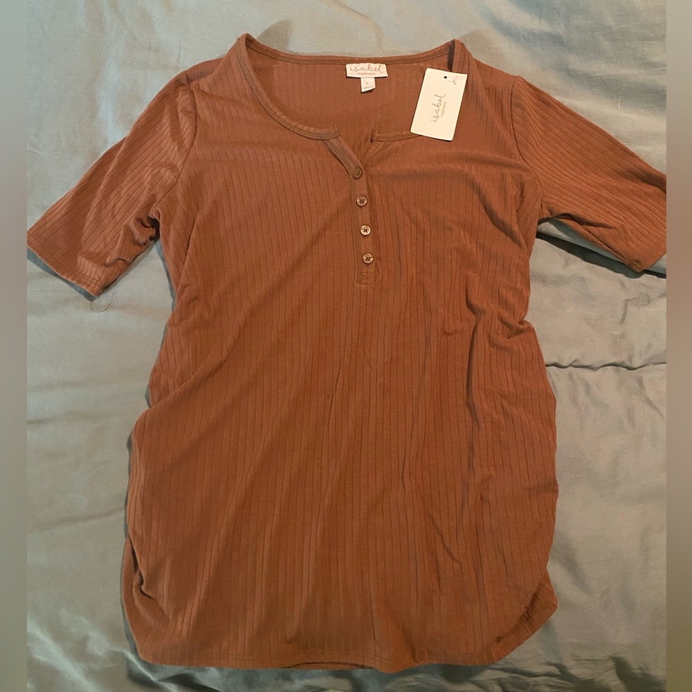 NWT Isabel Maternity Ribbed Top
